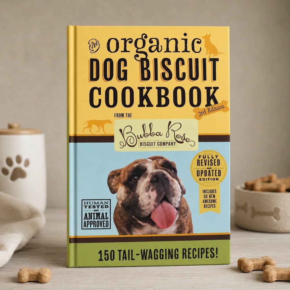The Organic Dog Biscuit Cookbook 3rd Edition‎ Bubba Rose 150 Recipes Hardcover